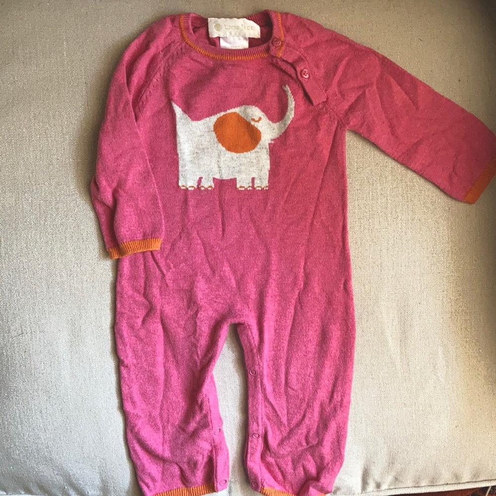 Lucky Jade cotton/cashmere One piece 6-12m